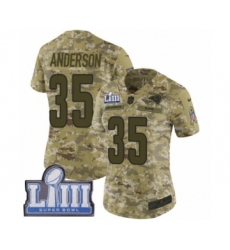 Women's Nike Los Angeles Rams #35 C.J. Anderson Limited Camo 2018 Salute to Service Super Bowl LIII Bound NFL Jersey