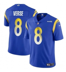 Men's Los Angeles Rams #8 Jared Verse Blue 2024 Draft Vapor Untouchable Football Stitched Jersey
