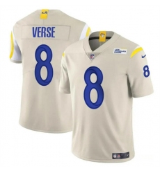 Men's Los Angeles Rams #8 Jared Verse Bone 2024 Draft Vapor Untouchable Football Stitched Jersey
