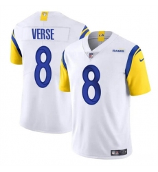 Men's Los Angeles Rams #8 Jared Verse White 2024 Draft Vapor Untouchable Football Stitched Jersey