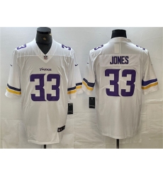 Men's Minnesota Vikings #33 Aaron Jones White Vapor Untouchable Limited Stitched Jersey