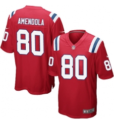 Men's Nike New England Patriots #80 Danny Amendola Game Red Alternate NFL Jersey