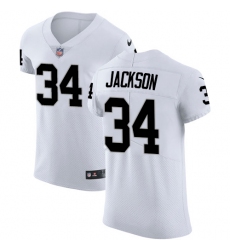 Men's Nike Oakland Raiders #34 Bo Jackson White Vapor Untouchable Elite Player NFL Jersey