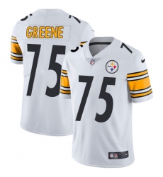 Men's Nike Pittsburgh Steelers #75 Joe Greene White Vapor Untouchable Limited Player NFL Jersey