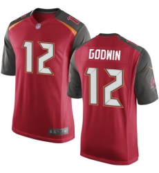 Men's Nike Tampa Bay Buccaneers #12 Chris Godwin Game Red Team Color NFL Jersey