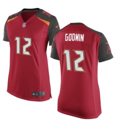 Women's Nike Tampa Bay Buccaneers #12 Chris Godwin Game Red Team Color NFL Jersey