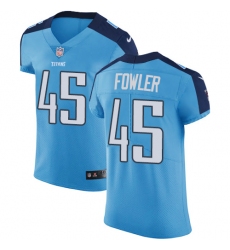 Men's Nike Tennessee Titans #45 Jalston Fowler Light Blue Team Color Vapor Untouchable Elite Player NFL Jersey