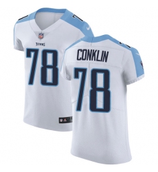 Men's Nike Tennessee Titans #78 Jack Conklin White Vapor Untouchable Elite Player NFL Jersey