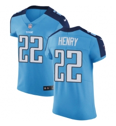 Men's Nike Tennessee Titans #22 Derrick Henry Light Blue Team Color Vapor Untouchable Elite Player NFL Jersey