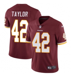Youth Nike Washington Redskins #42 Charley Taylor Elite Burgundy Red Team Color NFL Jersey