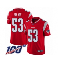 Youth New England Patriots #53 Kyle Van Noy Limited Red Inverted Legend 100th Season Football Jersey