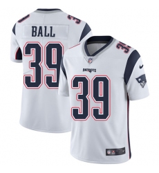 Men's Nike New England Patriots #39 Montee Ball White Vapor Untouchable Limited Player NFL Jersey