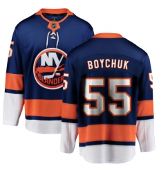 Youth New York Islanders #55 Johnny Boychuk Fanatics Branded Royal Blue Home Breakaway NHL Jersey