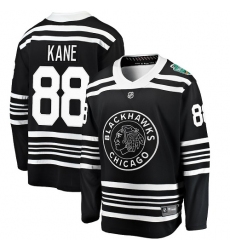 Youth Chicago Blackhawks #88 Patrick Kane Black 2019 Winter Classic Fanatics Branded Breakaway NHL Jersey