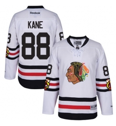 Youth Reebok Chicago Blackhawks #88 Patrick Kane Premier White 2017 Winter Classic NHL Jersey