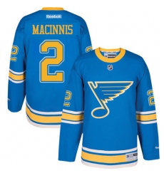 Youth Reebok St. Louis Blues #2 Al Macinnis Authentic Blue 2017 Winter Classic NHL Jersey