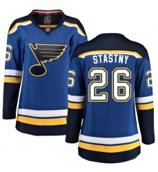 Women's St. Louis Blues #26 Paul Stastny Fanatics Branded Royal Blue Home Breakaway NHL Jersey