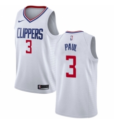 Youth Nike Los Angeles Clippers #3 Chris Paul Authentic White NBA Jersey - Association Edition