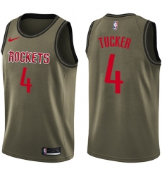 Men's Nike Houston Rockets #17 PJ Tucker Black NBA Swingman Statement Edition Jersey