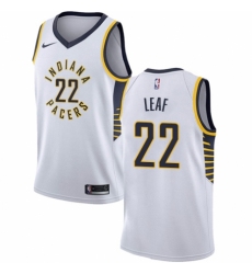Youth Nike Indiana Pacers #22 T. J. Leaf Swingman White NBA Jersey - Association Edition