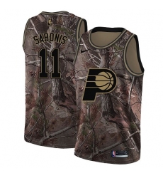 Women's Nike Indiana Pacers #11 Domantas Sabonis Swingman Camo Realtree Collection NBA Jersey