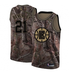 Women's Nike Los Angeles Clippers #21 Patrick Beverley Swingman Camo Realtree Collection NBA Jersey