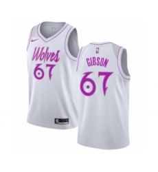 Women's Nike Minnesota Timberwolves #67 Taj Gibson White Swingman Jersey - Earned Edition