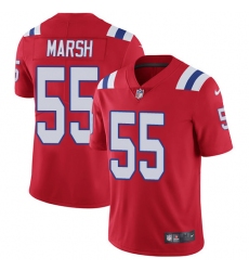 Men's Nike New England Patriots #55 Cassius Marsh Red Alternate Vapor Untouchable Limited Player NFL Jersey