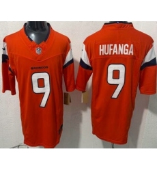 Men's Denver Broncos #9 Talanoa Hufanga Limited Orange FUSE Vapor Jersey