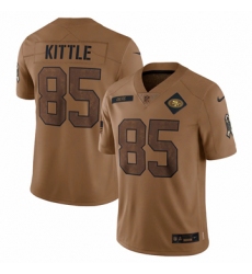 Men's San Francisco 49ers #85 George Kittle Nike Brown 2023 Salute To Service Limited Jersey