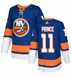 Youth Adidas New York Islanders #11 Shane Prince Authentic Royal Blue Home NHL Jersey