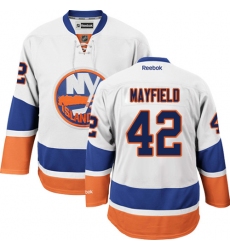 Men's Reebok New York Islanders #42 Scott Mayfield Authentic White Away NHL Jersey