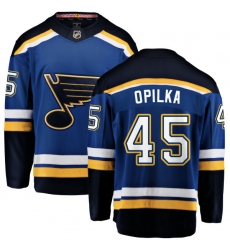 Men's St. Louis Blues #45 Luke Opilka Fanatics Branded Royal Blue Home Breakaway NHL Jersey