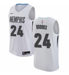 Men's Nike Memphis Grizzlies #24 Dillon Brooks Swingman White NBA Jersey - City Edition