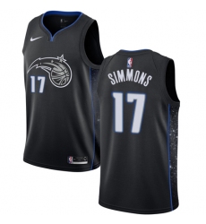 Youth Nike Orlando Magic #17 Jonathon Simmons Swingman Black NBA Jersey - City Edition