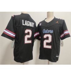 Men's Florida Gators #2 DJ Lagway Black F.U.S.E. Stitched Jersey