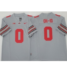 Men's Ohio State Buckeyes #0 OH-IO Gray 2025 F.U.S.E. Limited Stitched Jersey