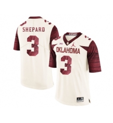 Oklahoma Sooners 3 Sterling Shepard White 47 Game Winning Streak College Football Jersey