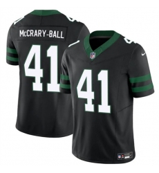 Men's New York Jets #41 Marcelino McCrary-Ball Black 2025 F.U.S.E. Vapor Untouchable Limited Football Stitched Jersey