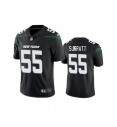 Men's New York Jets #55 Chazz Surratt Black Vapor Untouchable Limited Stitched Jersey