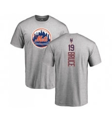 MLB Nike New York Mets #19 Jay Bruce Ash Backer T-Shirt