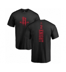 NBA Nike Houston Rockets #2 Brandon Knight Black One Color Backer T-Shirt