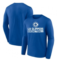 Men's Los Angeles Clippers Royal Let's Go Long Sleeve T-Shirt