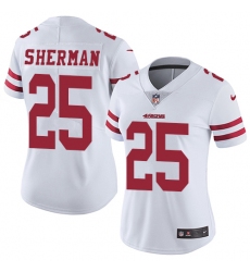 Women's Nike San Francisco 49ers #25 Richard Sherman White Vapor Untouchable Elite Player NFL Jersey