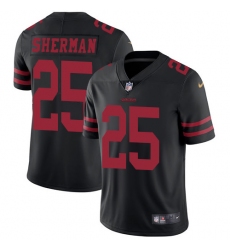 Youth Nike San Francisco 49ers #25 Richard Sherman Black Vapor Untouchable Limited Player NFL Jersey