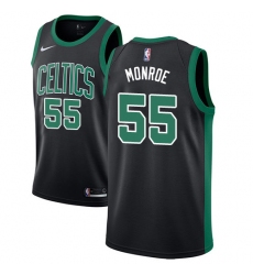 Men's Nike Boston Celtics #55 Greg Monroe Authentic Black NBA Jersey - Statement Edition