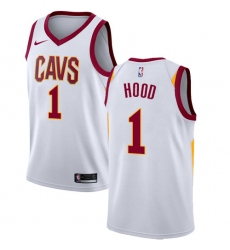 Women's Nike Cleveland Cavaliers #1 Rodney Hood Authentic White NBA Jersey - Association Edition