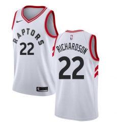 Men's Nike Toronto Raptors #22 Malachi Richardson Authentic White NBA Jersey - Association Edition