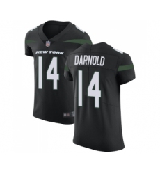Men's New York Jets #14 Sam Darnold Black Alternate Vapor Untouchable Elite Player Football Jersey