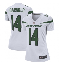Women's New York Jets #14 Sam Darnold Nike White Player Game Jersey